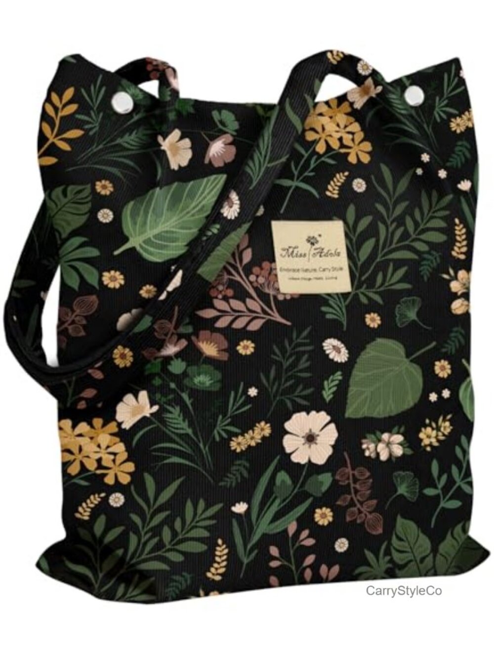Corduroy Tote Bag for Women Aesthetic Reusable Grocery Shoulder Bag